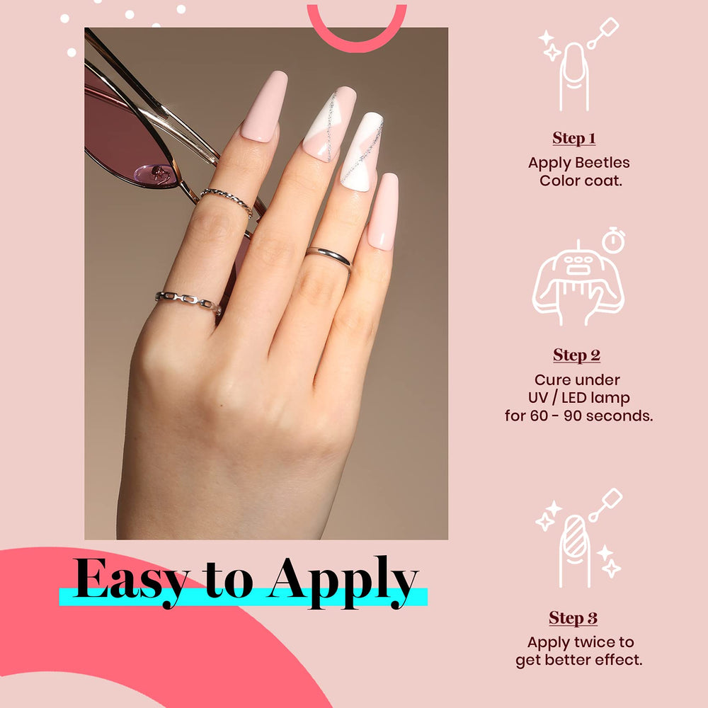 Beetles Neutral Gel Vernis séchage LED 90–120 s pour une finition parfaite