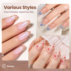Beetles Nude Brown Gel – séchage UV rapide favorisant une pose efficace.