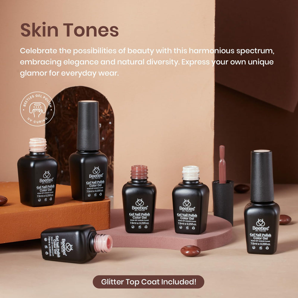 Beetles Nude Gel Polish – flacon-vernis-uv-led : application précise pour une finition professionnelle
