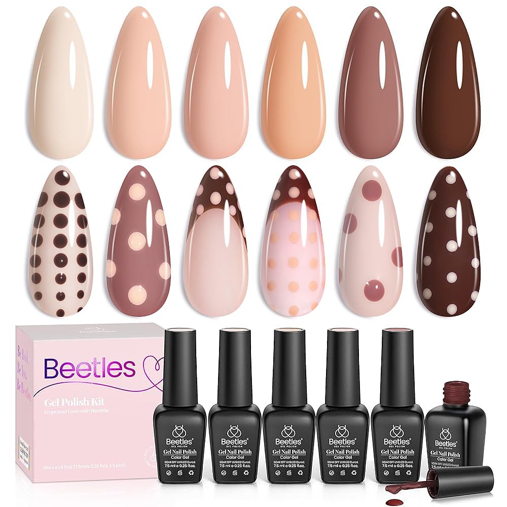 Beetles Nude Gel Polish – palette-teintes : échantillon élégant pour une manucure moderne