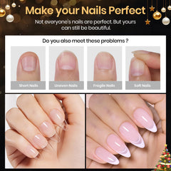 Beetles ongles à coller transparents sans limage nécessaire.