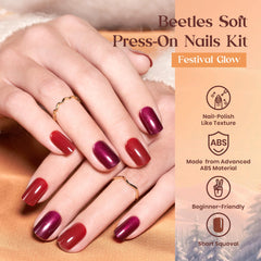 Beetles Ongles à Pression Festival Glow – finitions mats faciles à porter au quotidien.