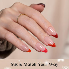 Beetles: finition salon naturelle nude et rouge