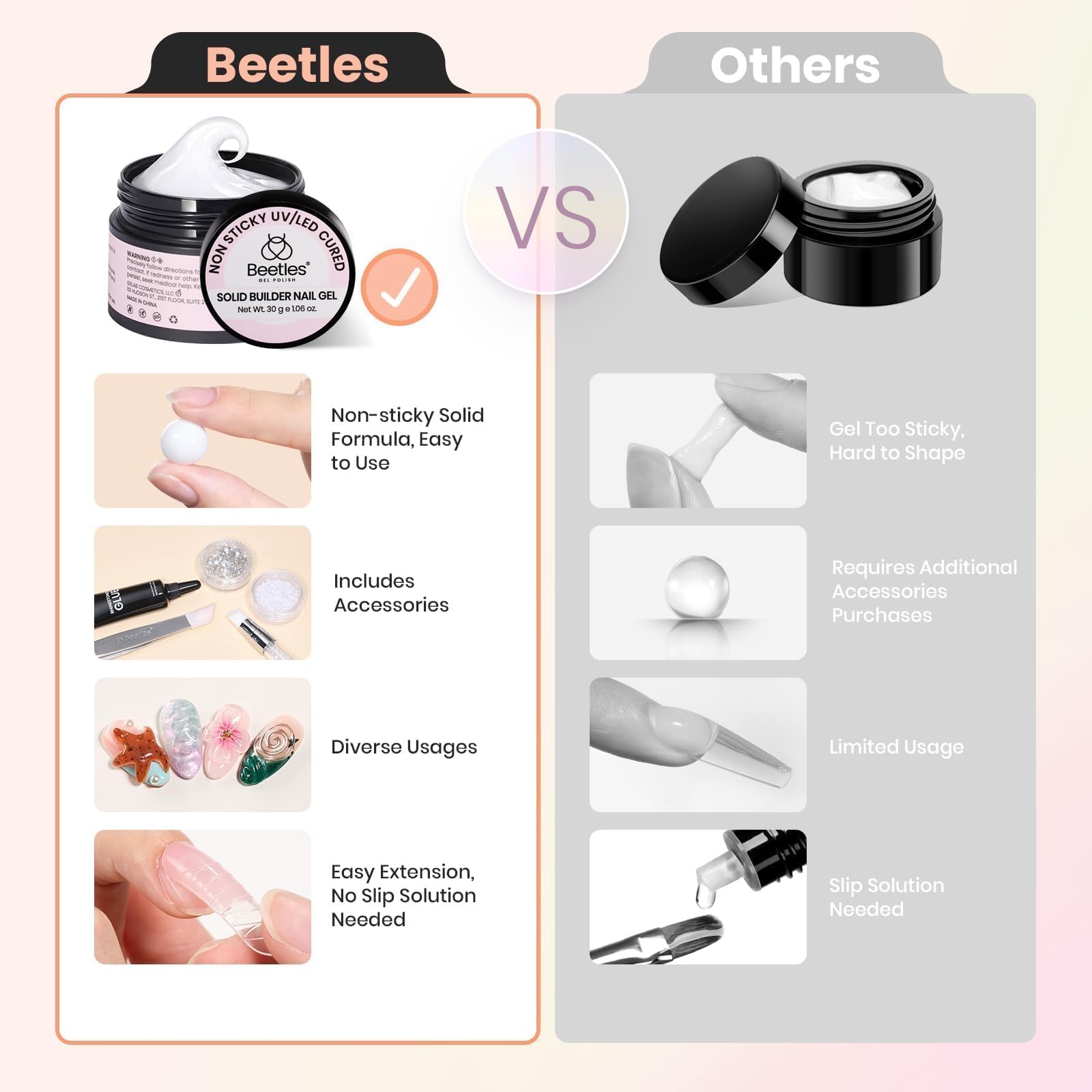 Beetles Gel: pince de précision pour disposer les décorations délicates.