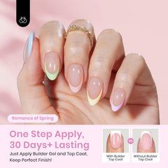Beetles vernis gel – pointe française courte en amande, look élégant