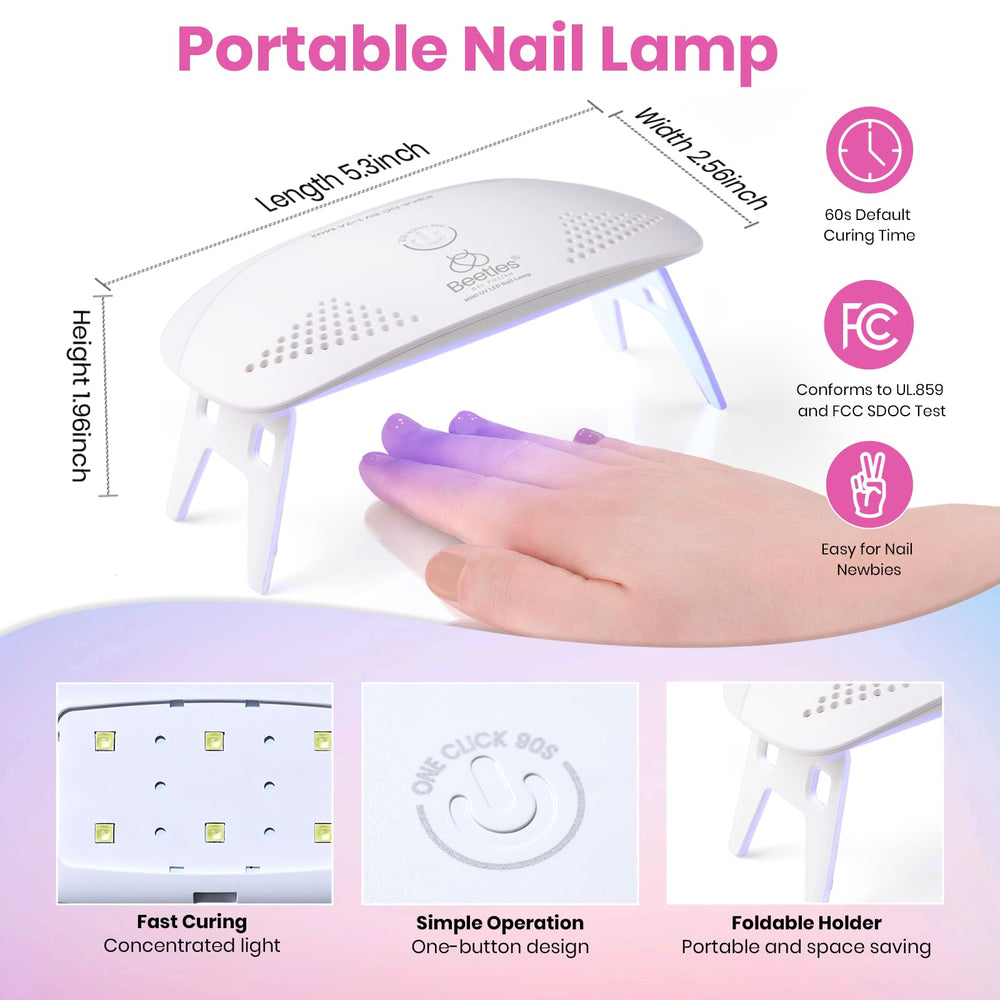 Beetles outils ongles set débutant, tout-en-un pratique.