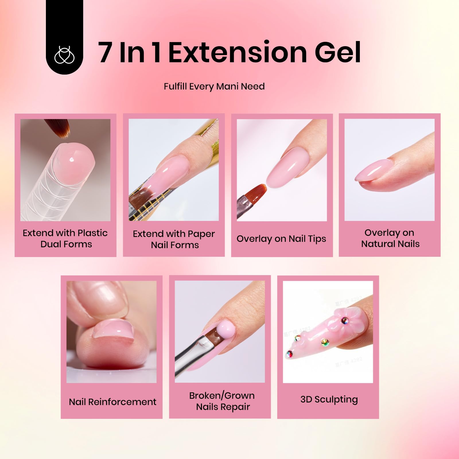 Beetles paillettes-rose-vert: brillance personnalisable pour ongles