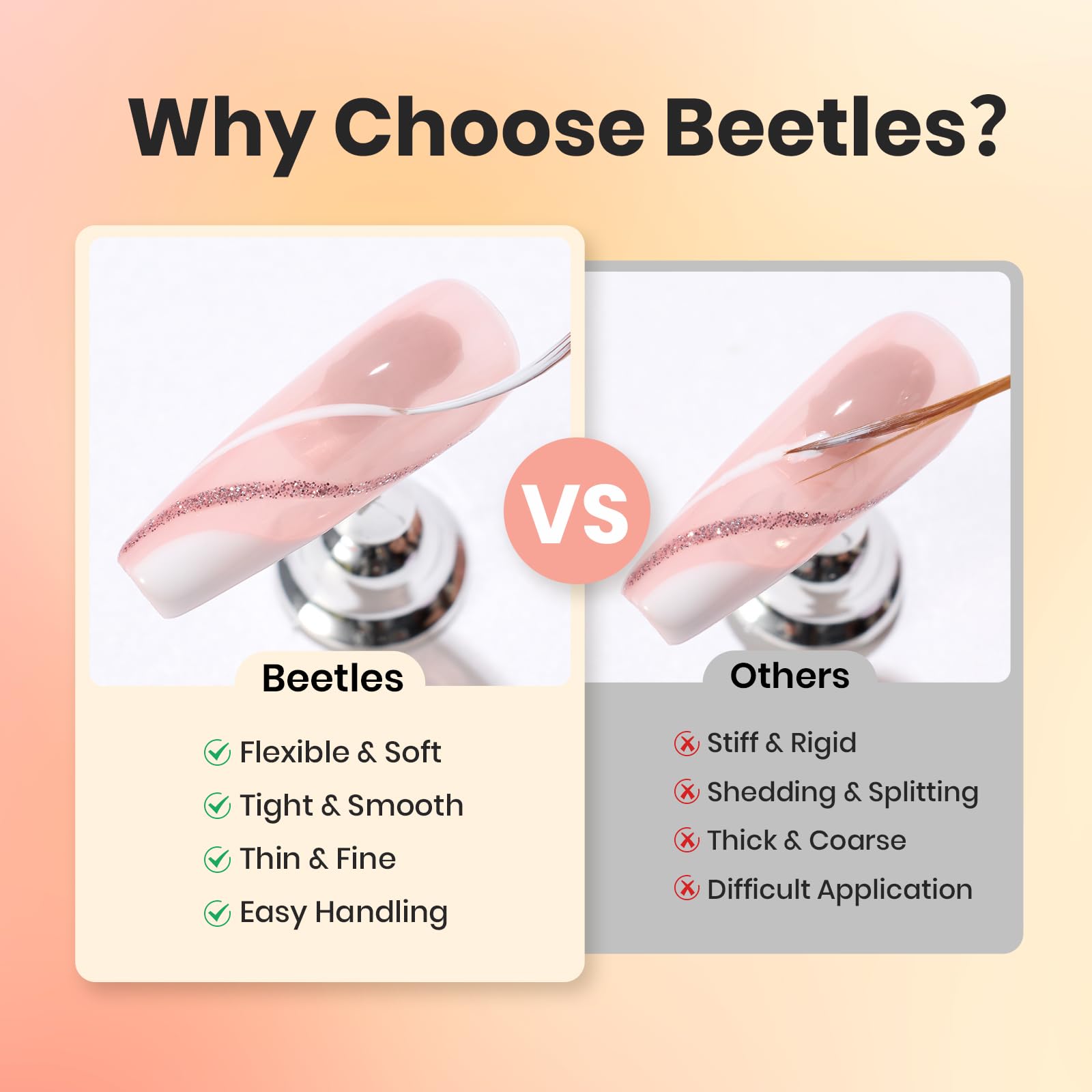 Beetles Gel Polish palette de mélange pour harmoniser les couleurs.