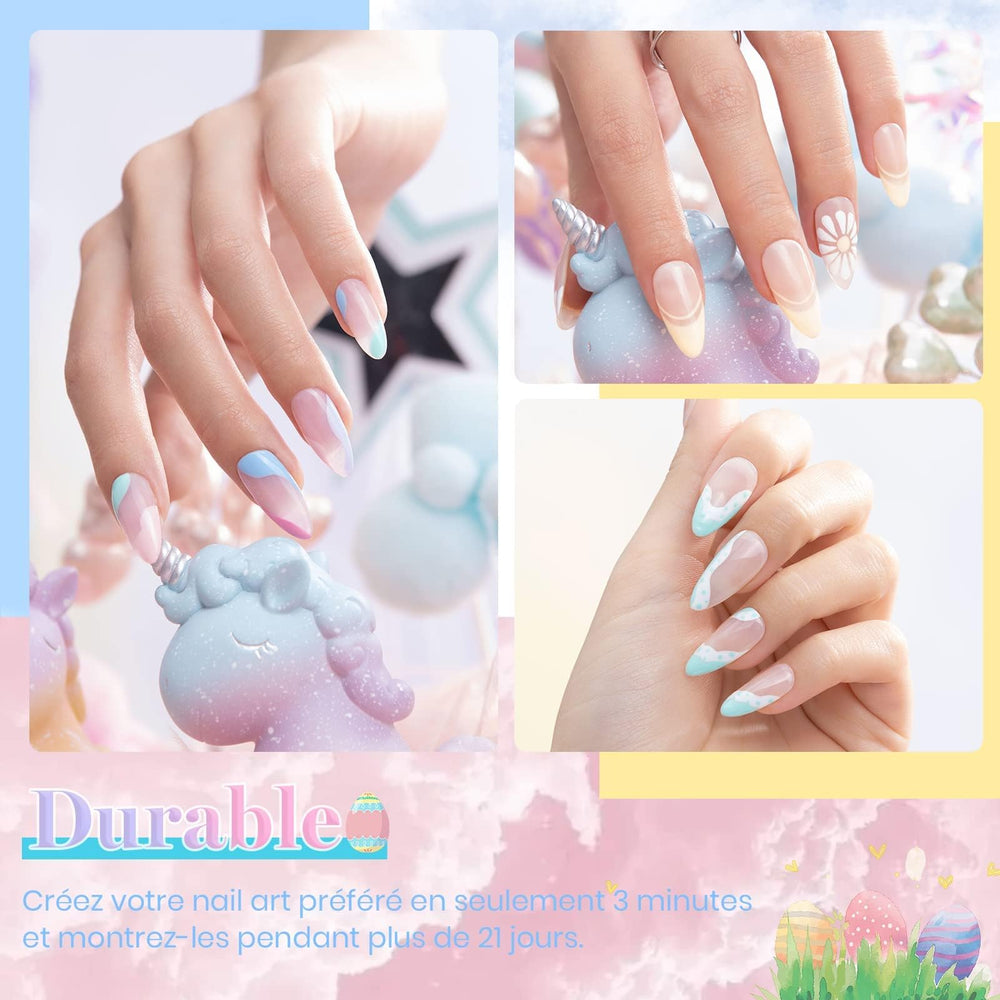 Flacon Beetles Pastel Gel Polish bleu pour un style estival