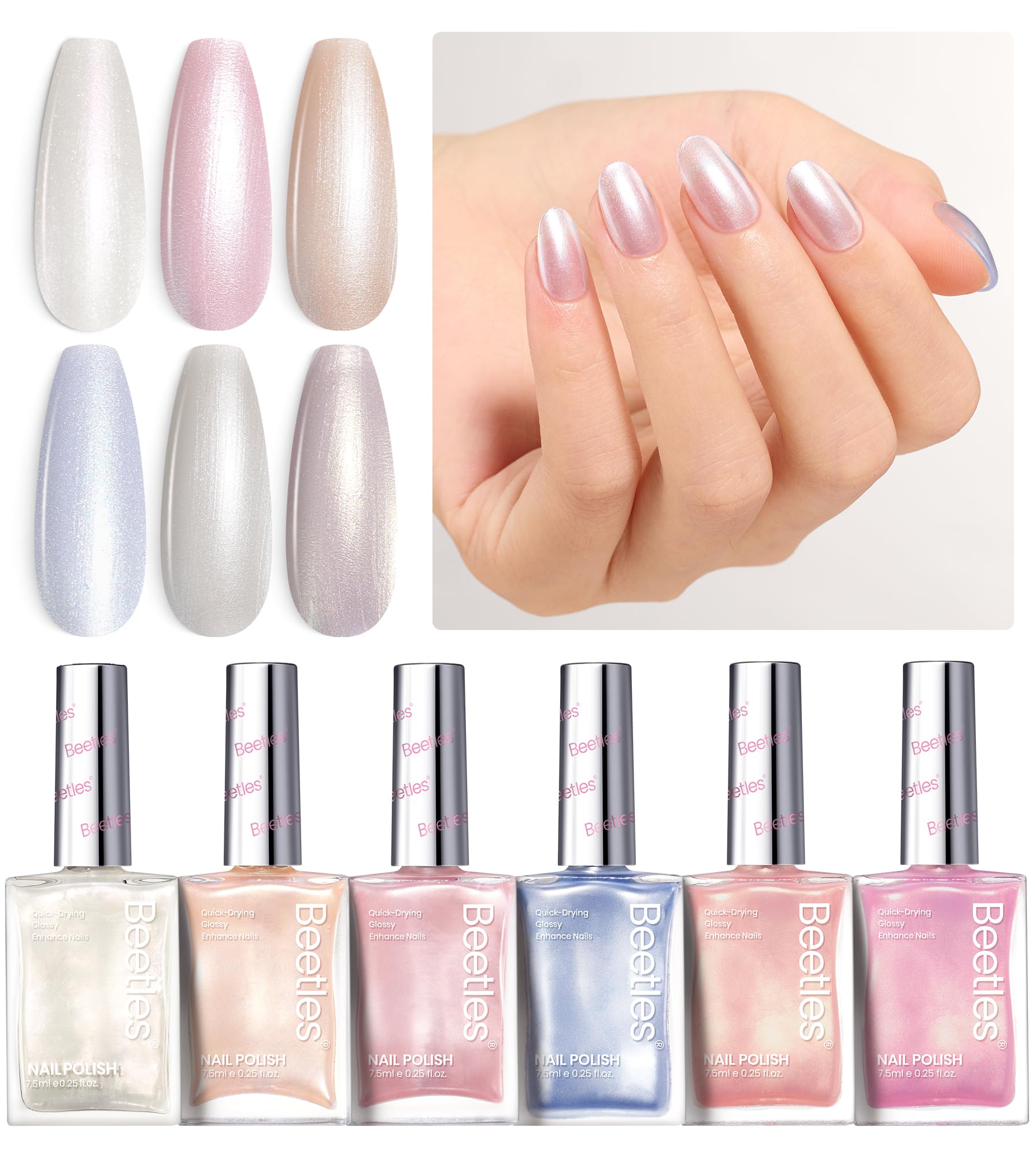 Beetles Vernis Pearl irisee pour un rendu irisé