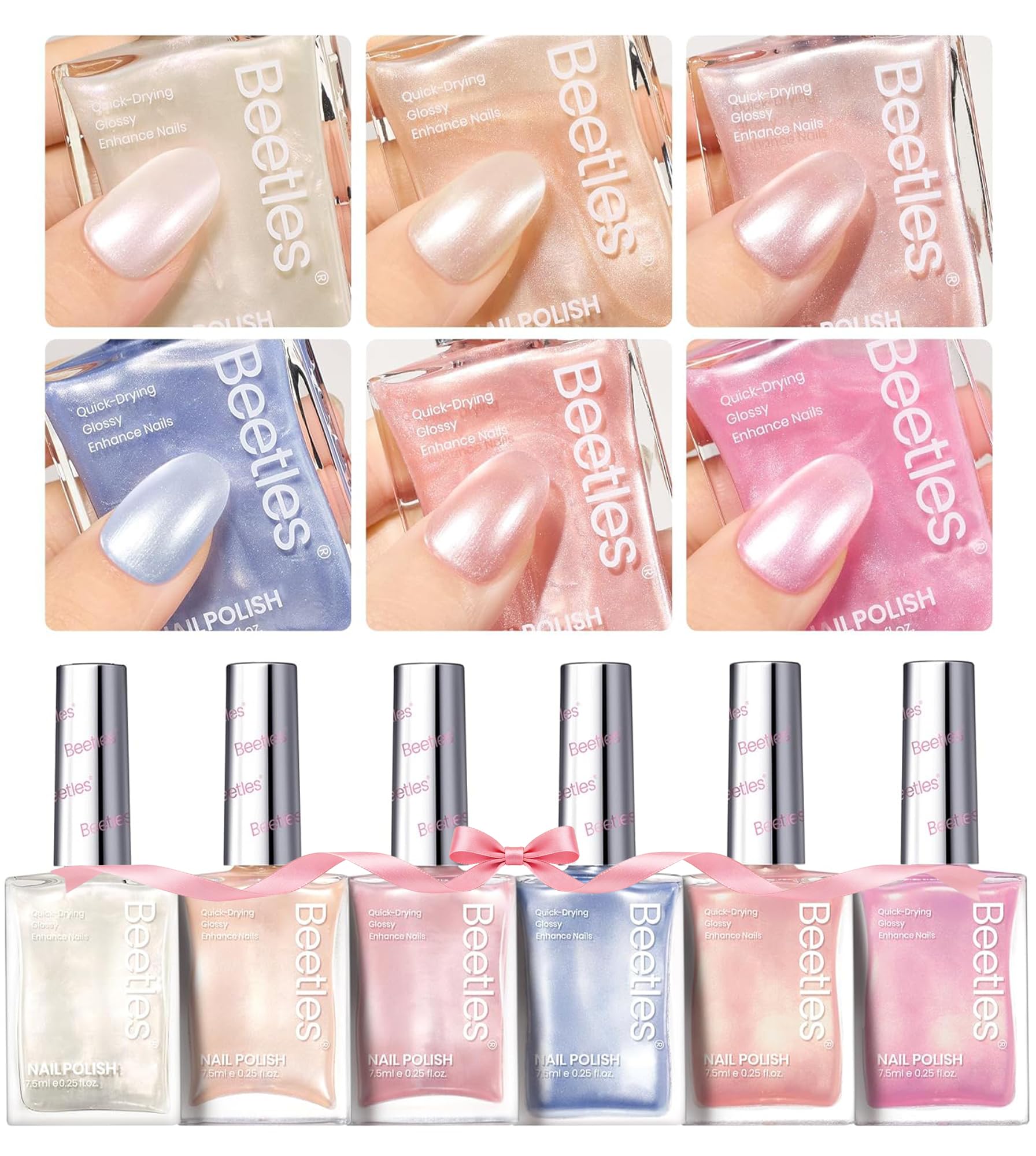 Beetles Vernis Pearl pastel printanier pour un style doux