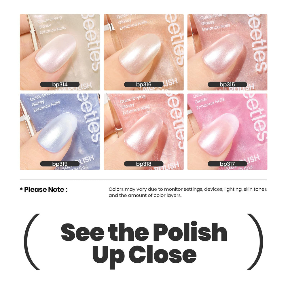 Beetles Vernis Pearl rose profond pour un look glamour