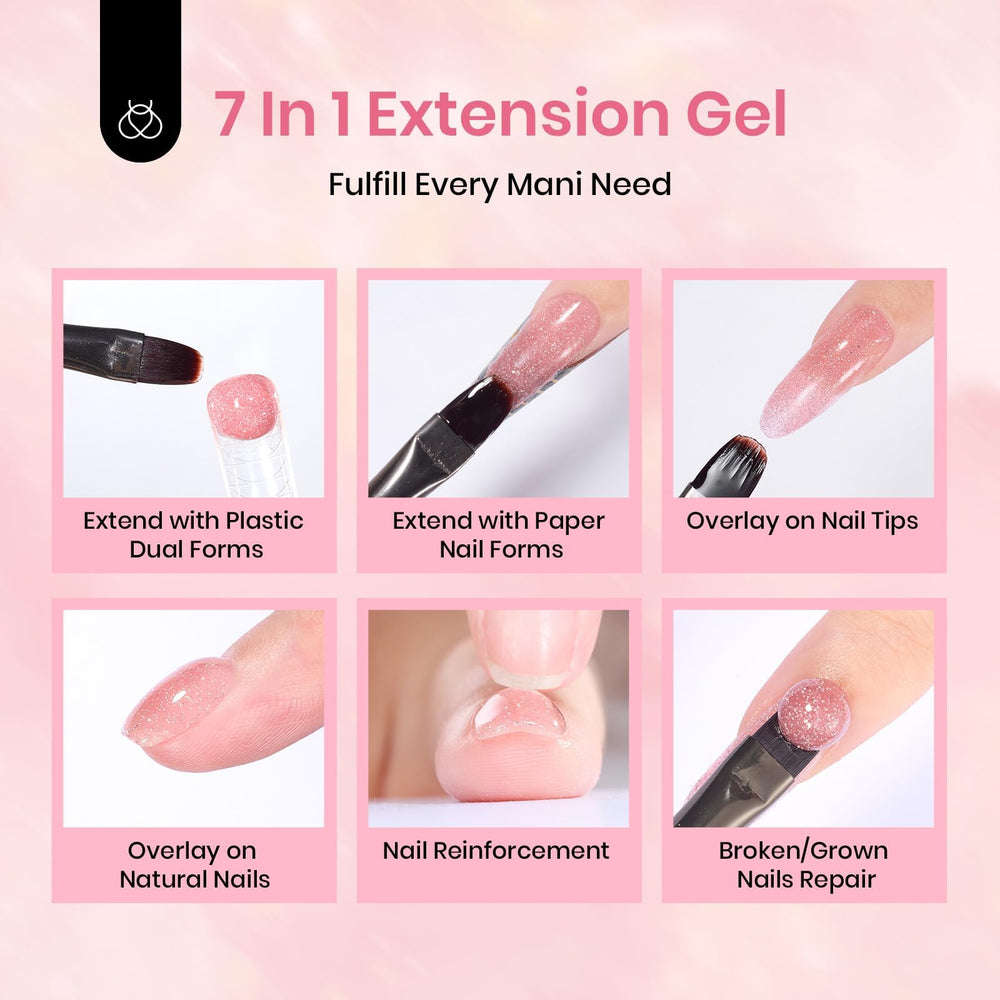 Beetles Gel Poly Set : utilisation maison rapide pour une manucure soignée.
