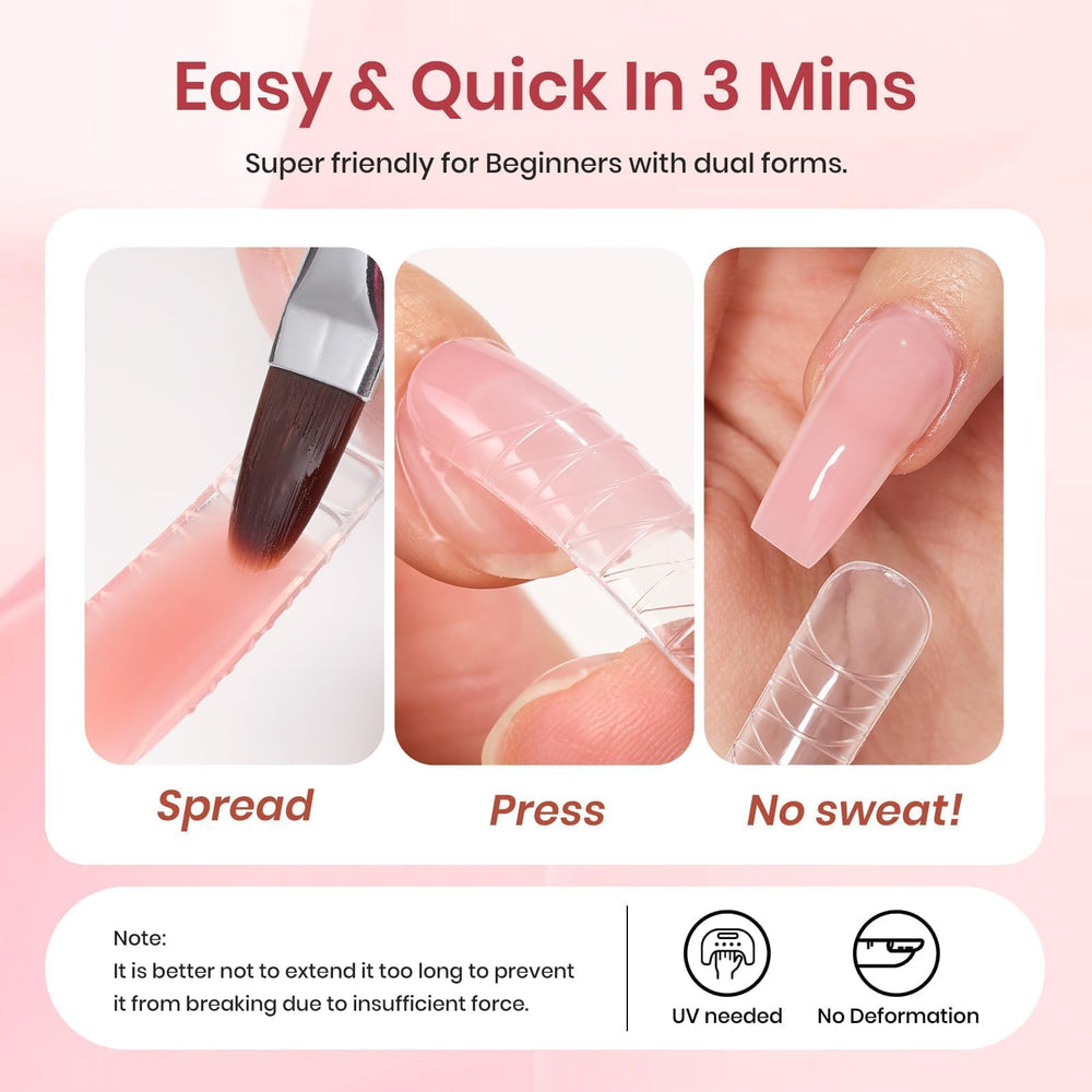 Beetles Poly Nail Gel Kit – fichier et stylo nail art double-face, précision