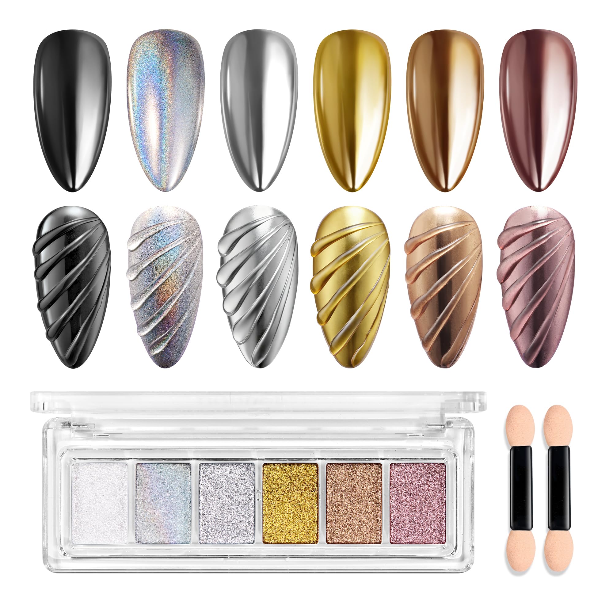 Beetles Chrome Poudre Or Miroir offre un fini métallique durable pour vos ongles.