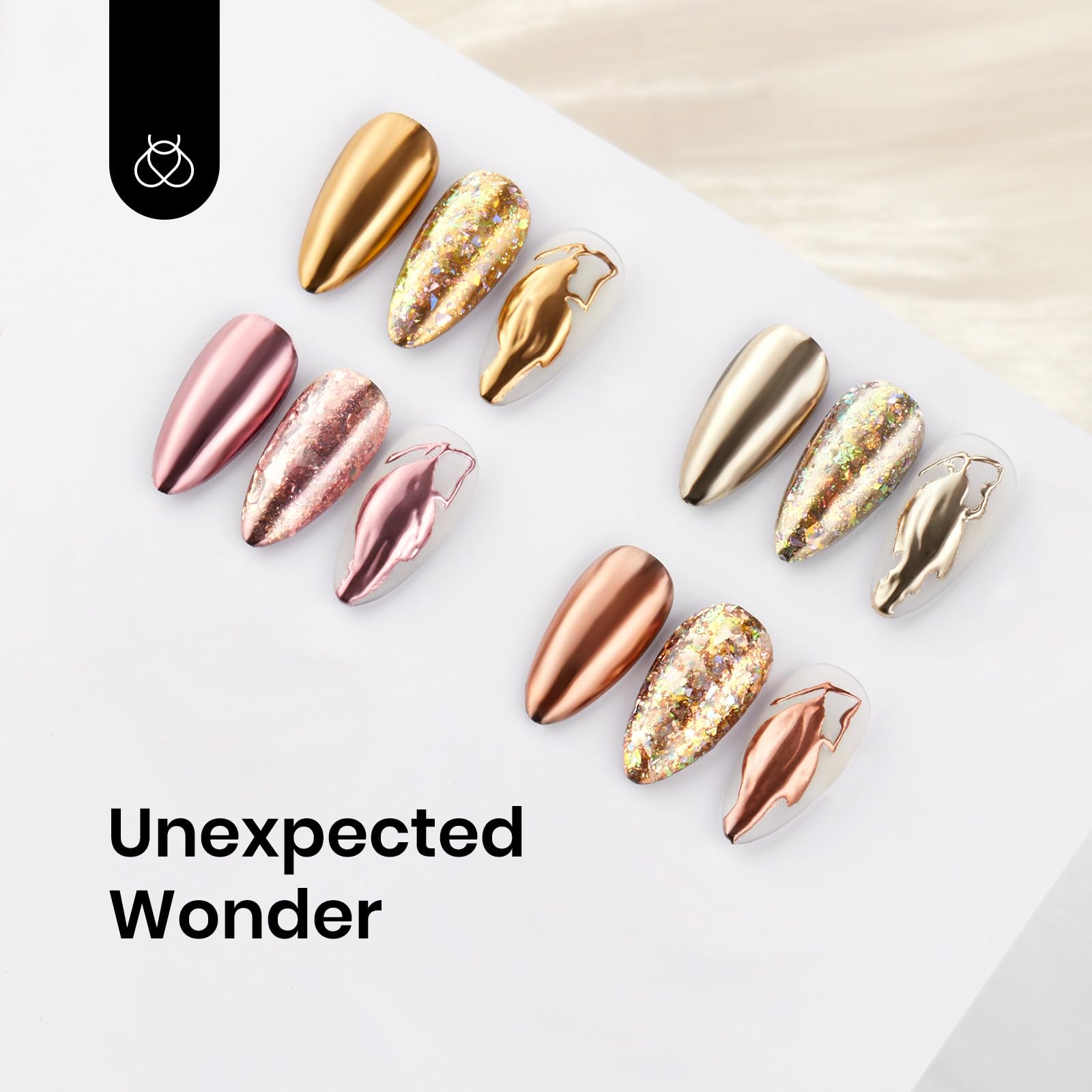 Beetles poudre effet paillettes pour ongles, particules lumineuses.