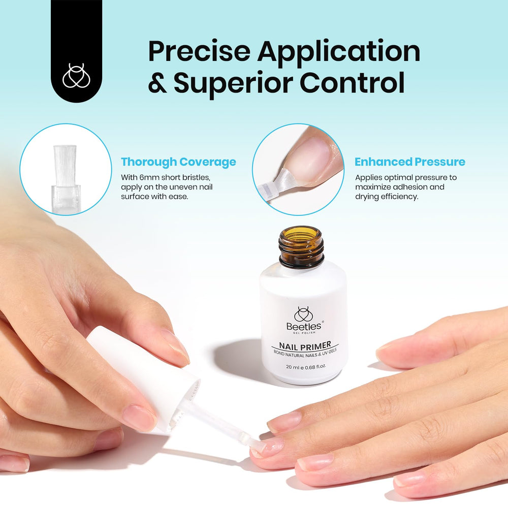 Beetles Primer Ongles adhérence forte, base fiable et durable.