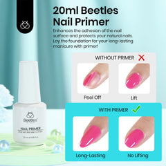 Beetles Primer Ongles, brosse 6mm, application précise et uniforme.