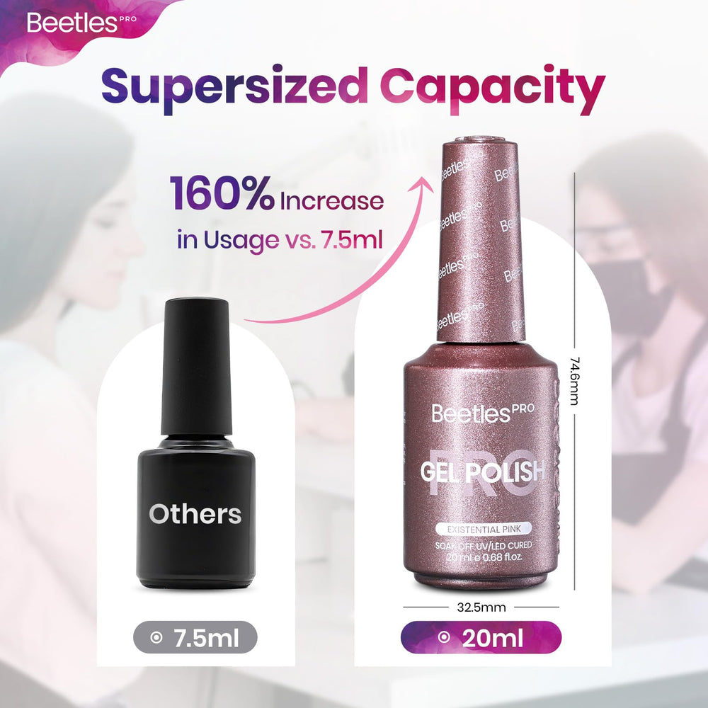 Beetles Pro Existential Pink : cure UV recommandée avec lampe adaptée