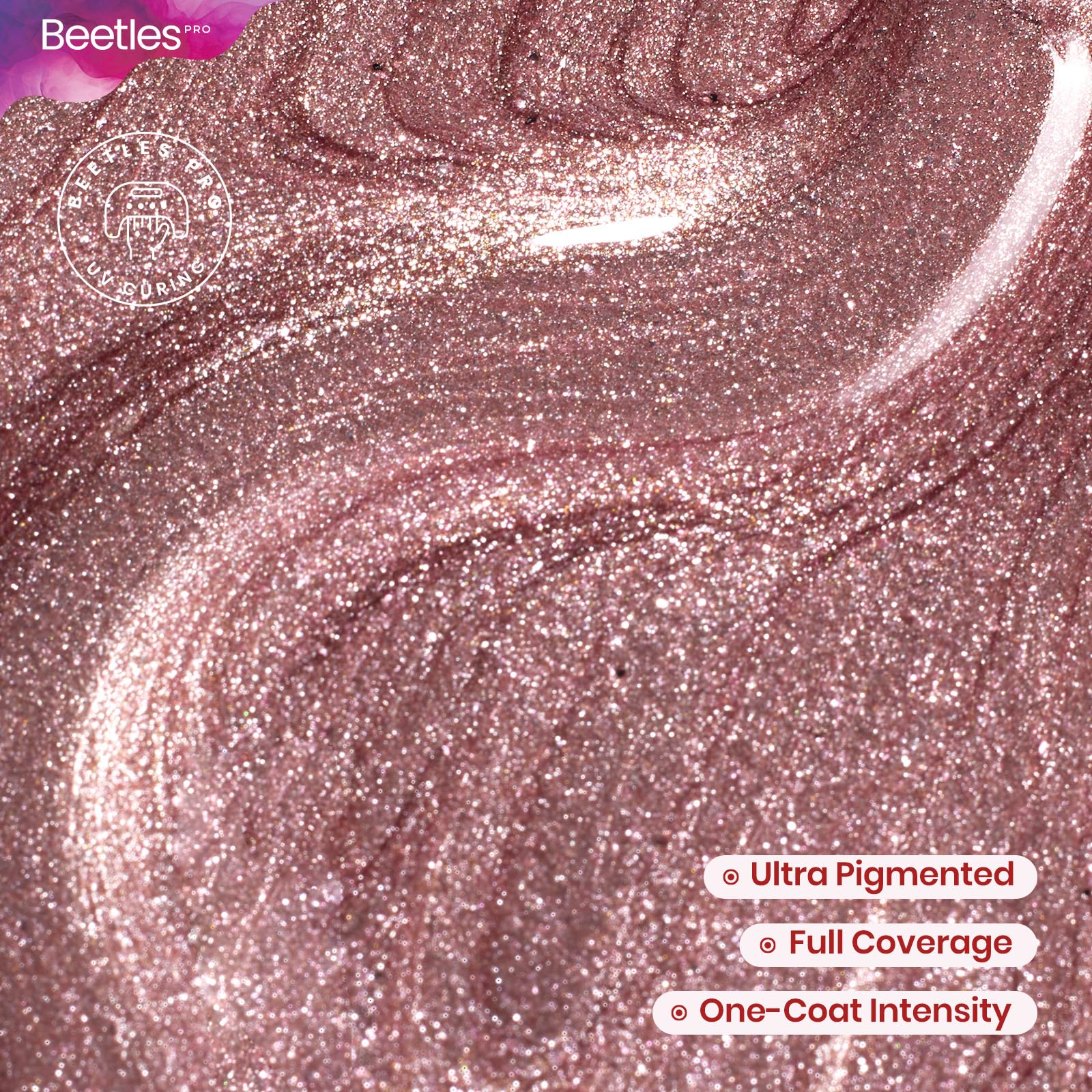 Beetles Pro Existential Pink : pinceau-applicateur pour une application fluide