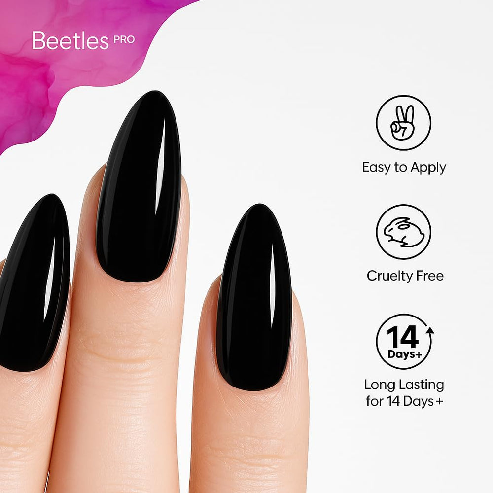 Beetles Pro Gel Top Coat – Finition brillante pour un éclat miroir durable.