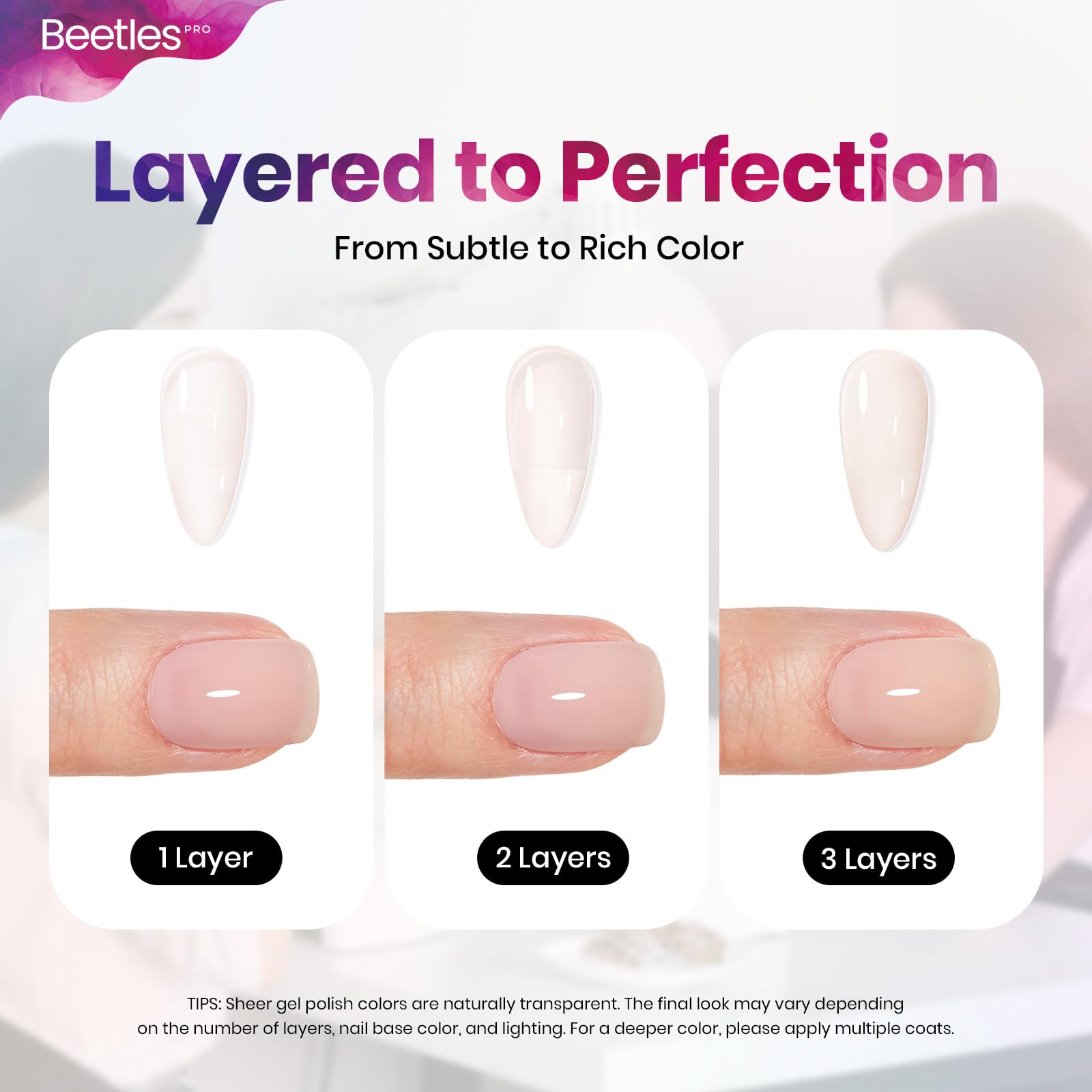 Beetles Pro Gel Polish Mildly Obsessed, cure rapide sous lampe LED UV 90–120 secondes.