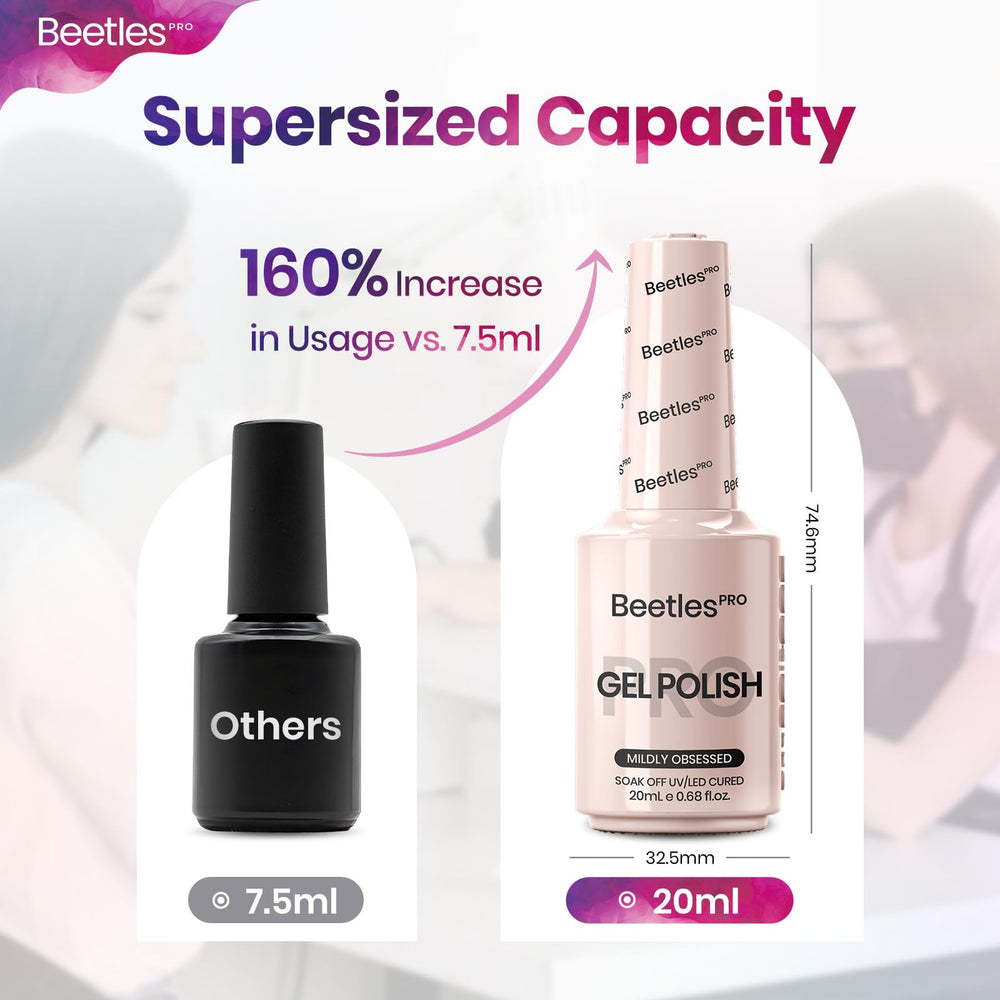 Beetles Pro Gel Polish Mildly Obsessed, texture moyenne facilitant l’application.