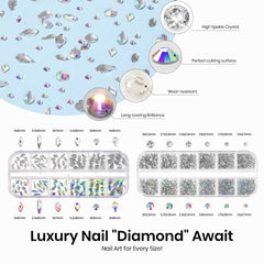 Rhinestones AB Beetles, 1200 pièces pour motifs variés