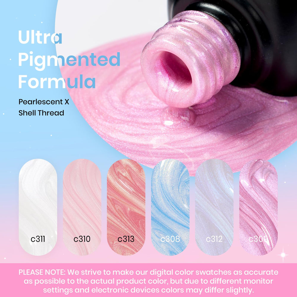 Vernis Gel Beetles Rose bleu chrome, reflet chromé tendance