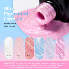 Vernis Gel Beetles Rose bleu chrome, reflet chromé tendance