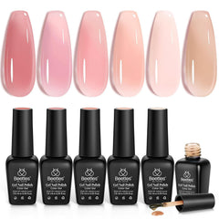 Beetles Rose Veil Jelly Gel: bouteille vernis gel avec fini brillant et application facile.