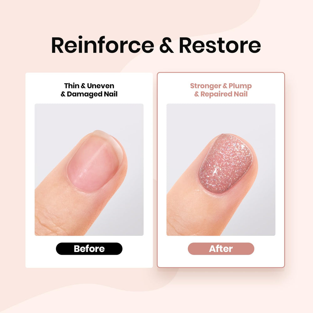 Beetles Rubber Base Color Gel, application en douceur sur l’ongle.