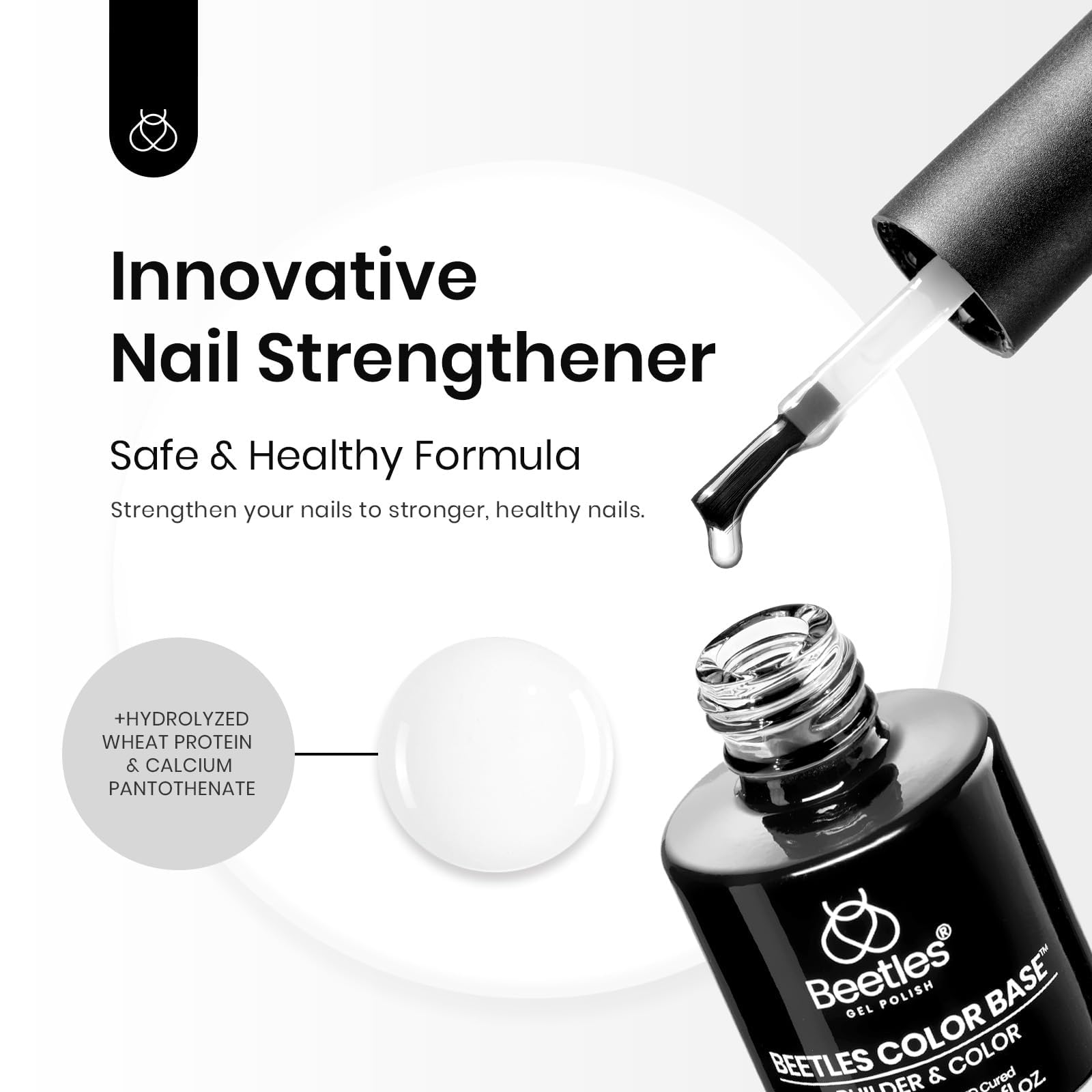 Beetles Rubber Base Gel, auto-nivelant pour une surface lisse.