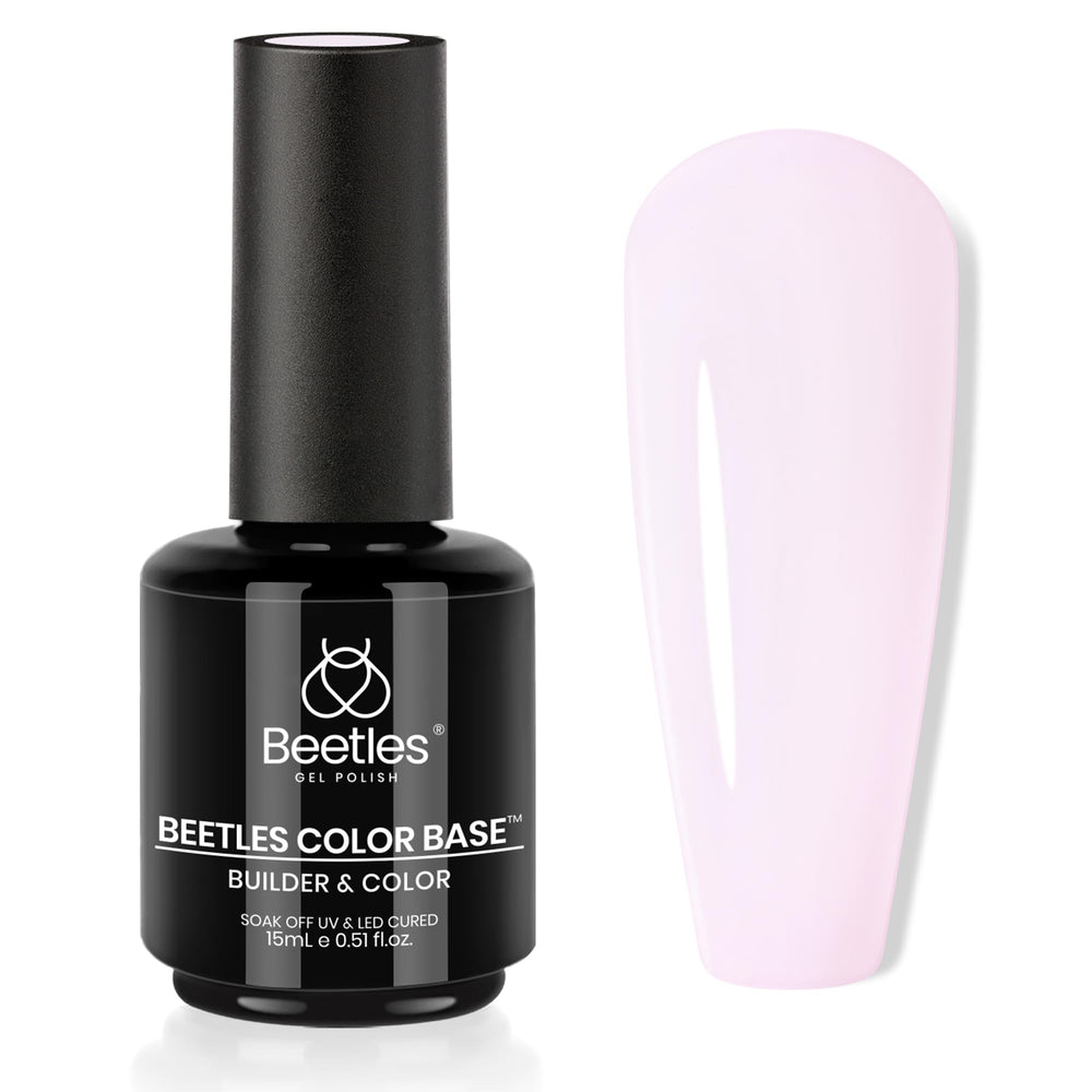 Beetles Rubber Base Gel, bouteille 15 ml prête à l'emploi pour base couleur durable.
