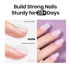 Beetles Rubber Base Gel, finition protectrice des ongles naturels.