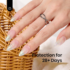 Beetles Rubber Base Gel, renforcement durable des ongles fragiles.