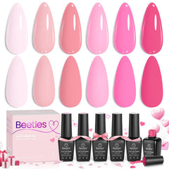 Beetles Saint-Valentin Rose Melodie, bouteille rose; couleur intense et application facile.