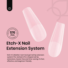 Beetles Short Coffin Nails, 12 tailles pour tous les doigts.