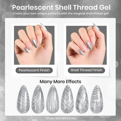 Beetles Silver Gel Polish, motif entrelacs fil pour designs uniques.