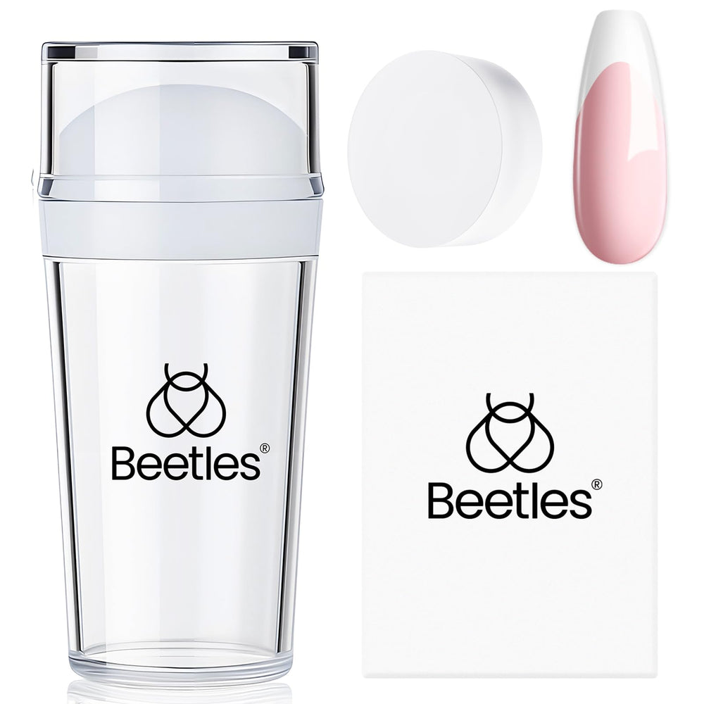 Beetles tampon gel ongulaire : ensemble de 3 pièces prêt pour l’art des ongles à domicile.