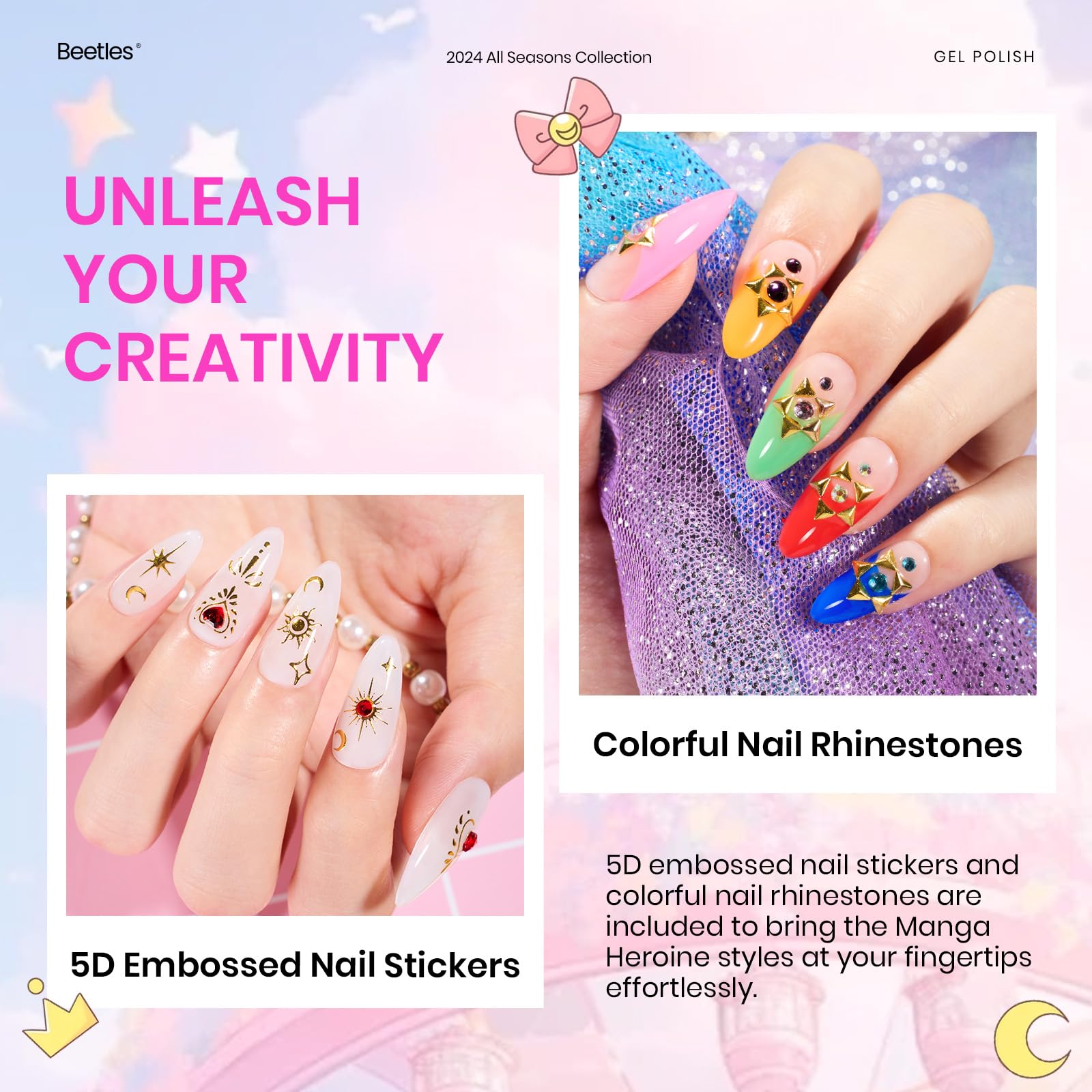 Stickers ongles 5D Beetles pour personnaliser rapidement vos ongles