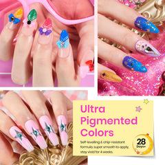 Pierres et strass Beetles pour ongles, effet scintillant