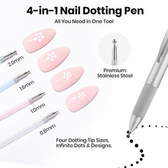 Beetles Stylo Dotting 0-8mm: précision fine pour petits points.