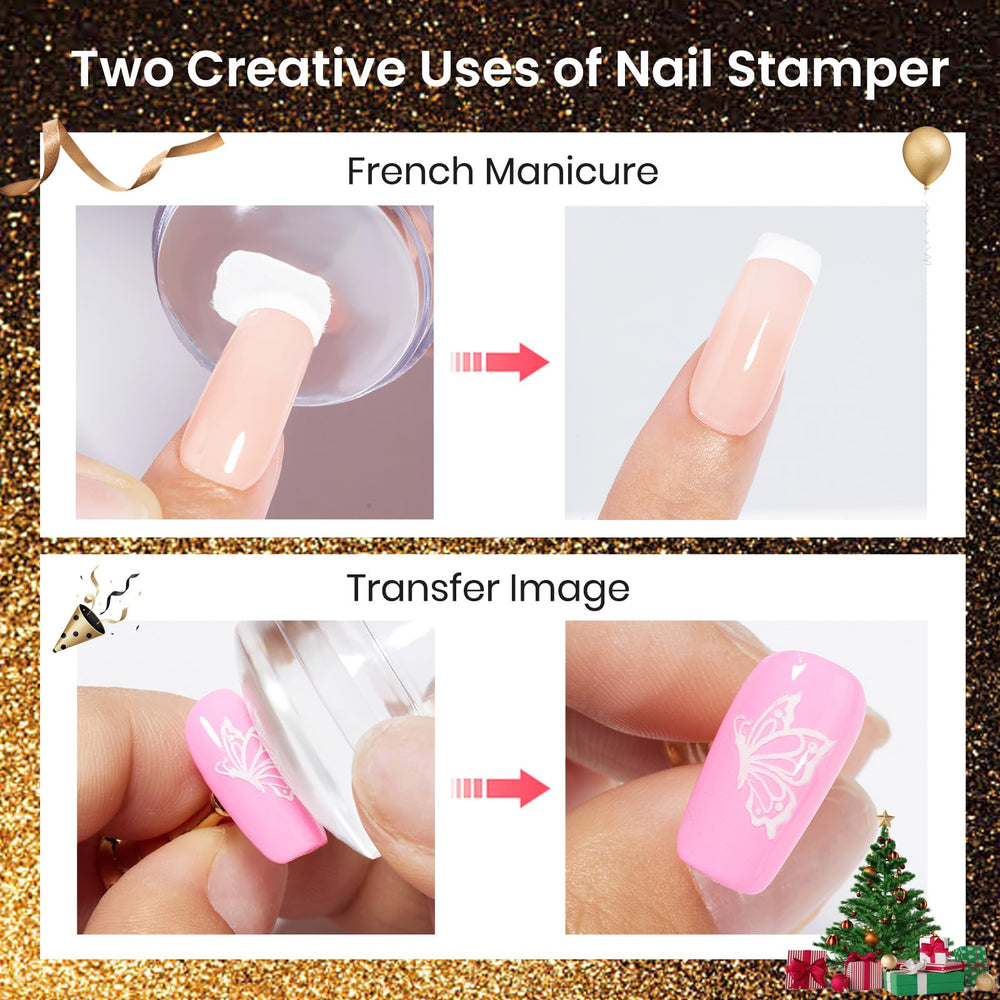 Tampon silicone court Beetles, flexible et précis pour les impressions.