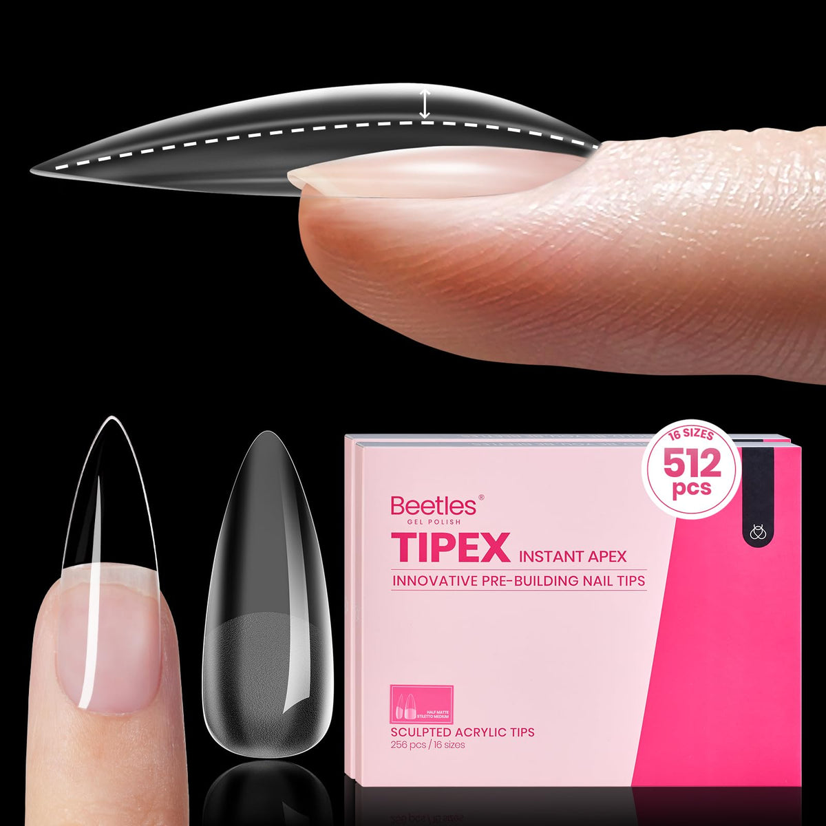 Beetles Tipex Apex Instant: extensions d’ongles solides et prête-à-l’emploi.