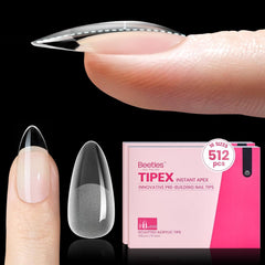 Beetles Tipex Instant Apex, pointe almond médium, application rapide et durable.
