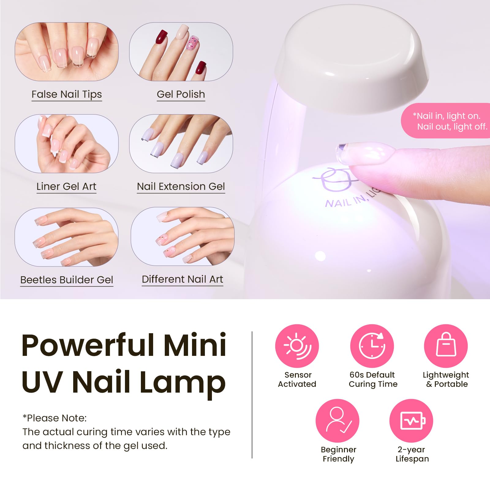Beetles Tipex embouts 16 tailles pour ajuste parfait des ongles
