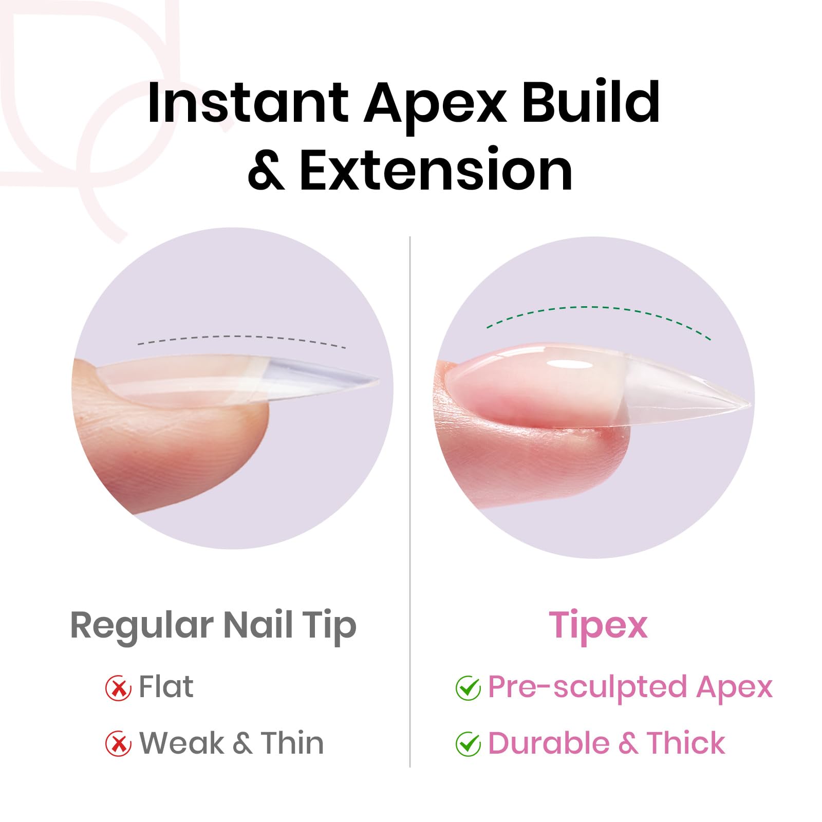 Beetles Tipex embouts prédecoupés almond pour une application précise