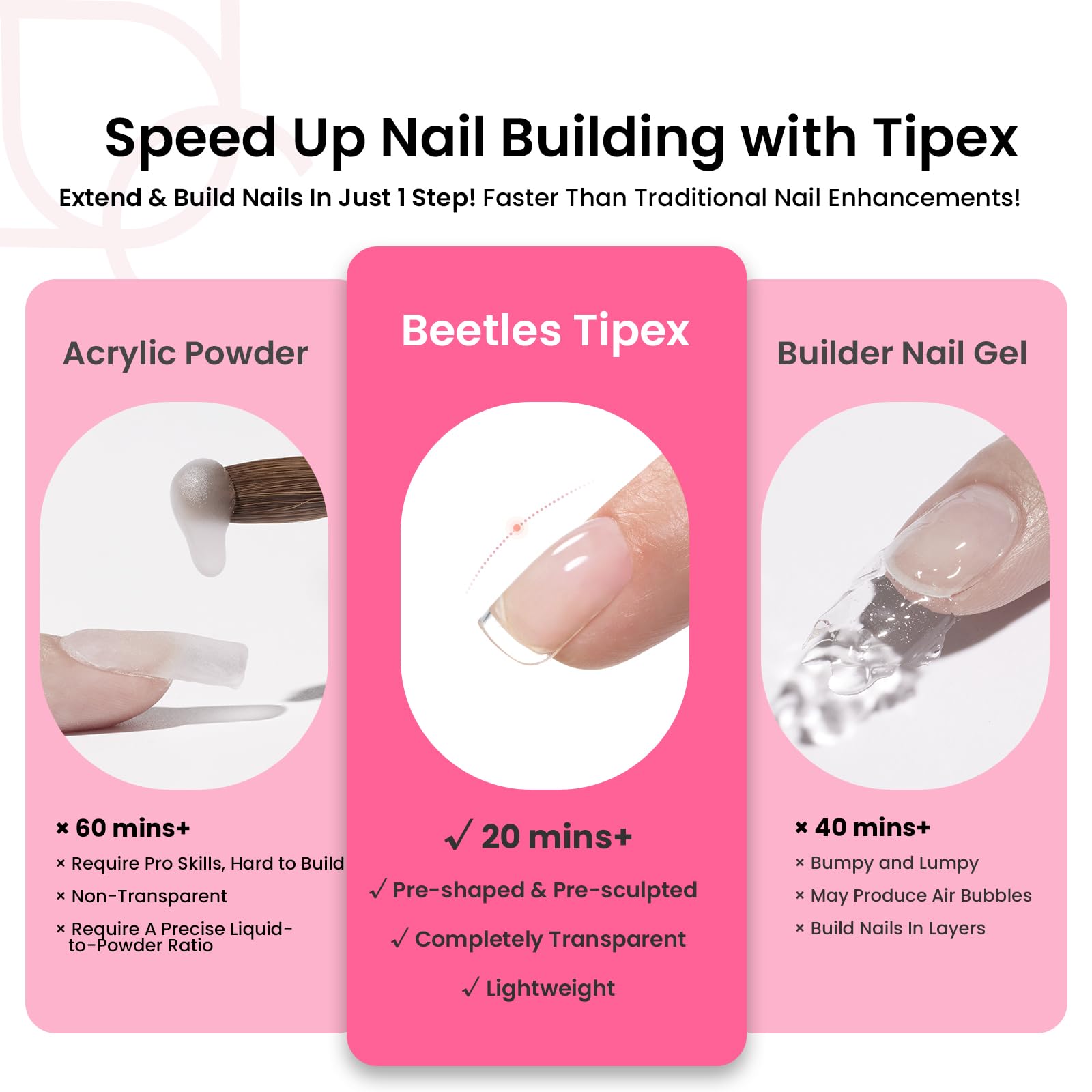 Beetles Tipex kit extension 224 embouts pour résultats salon