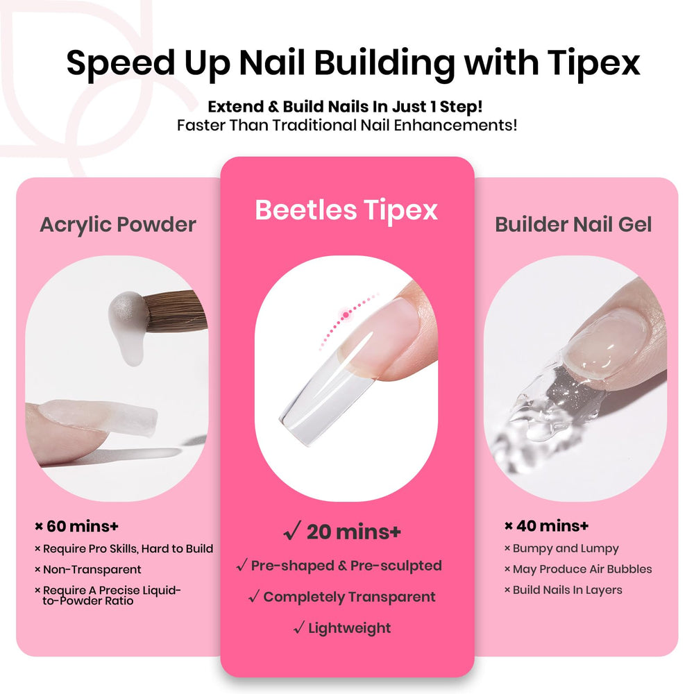 Beetles Tipex Lime Ongles: lime fournie pour un fini lisse et homogène.